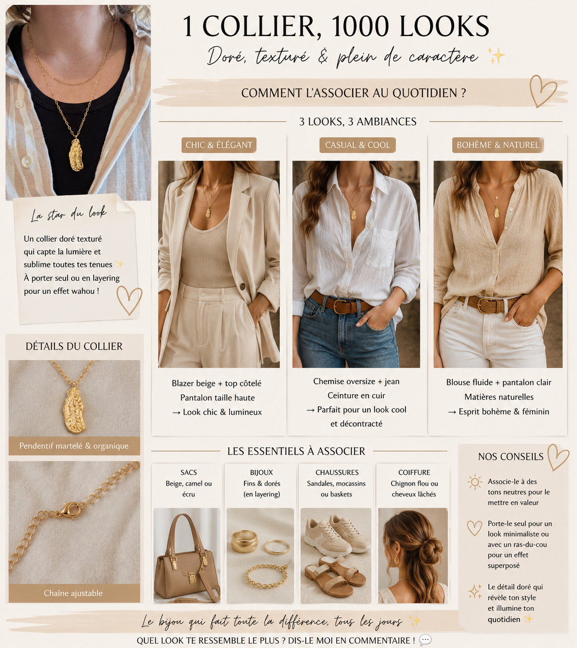 Bijoux femme acier inoxydable La Maison de Luna